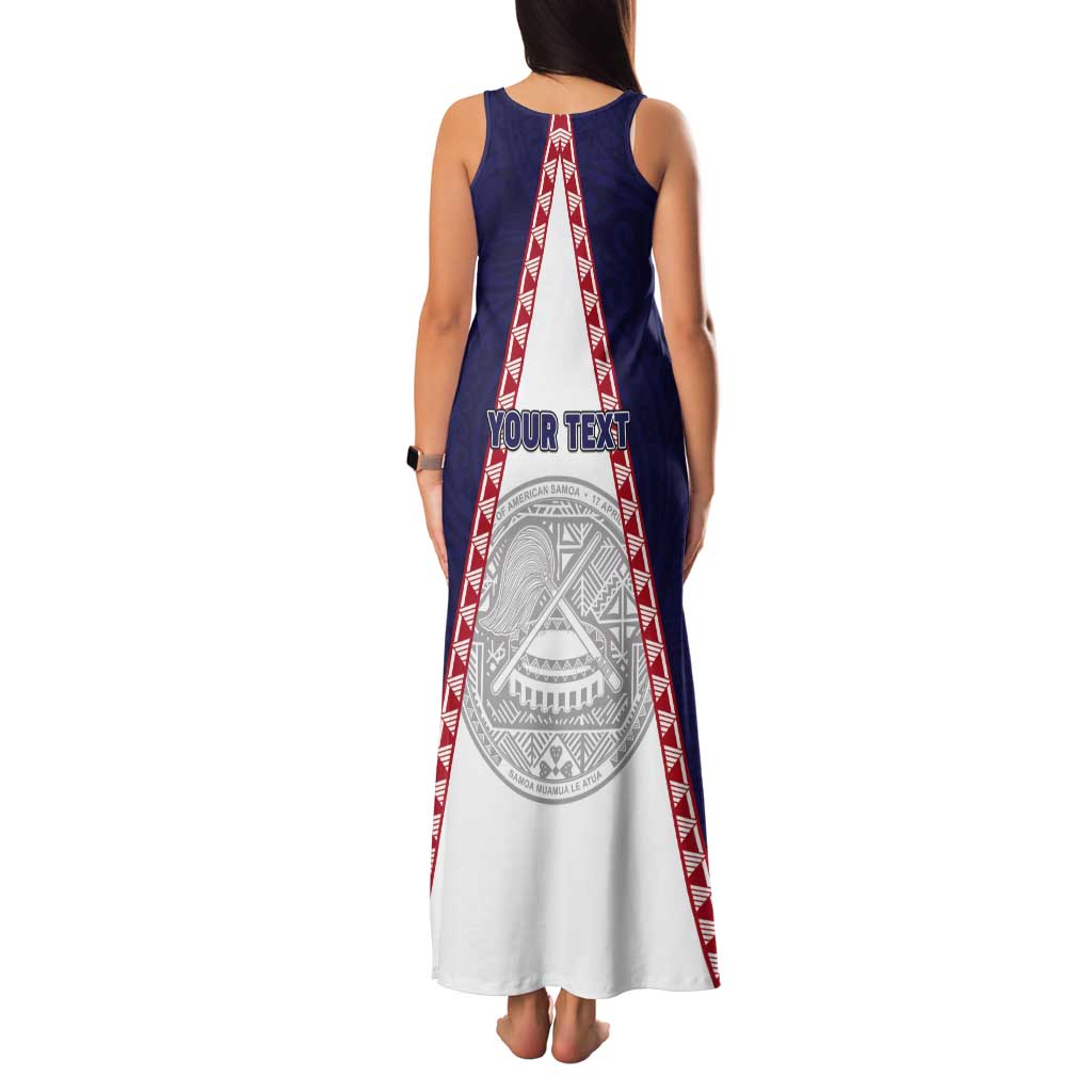Personalised American Samoa Flag Day Tank Maxi Dress Flag Style