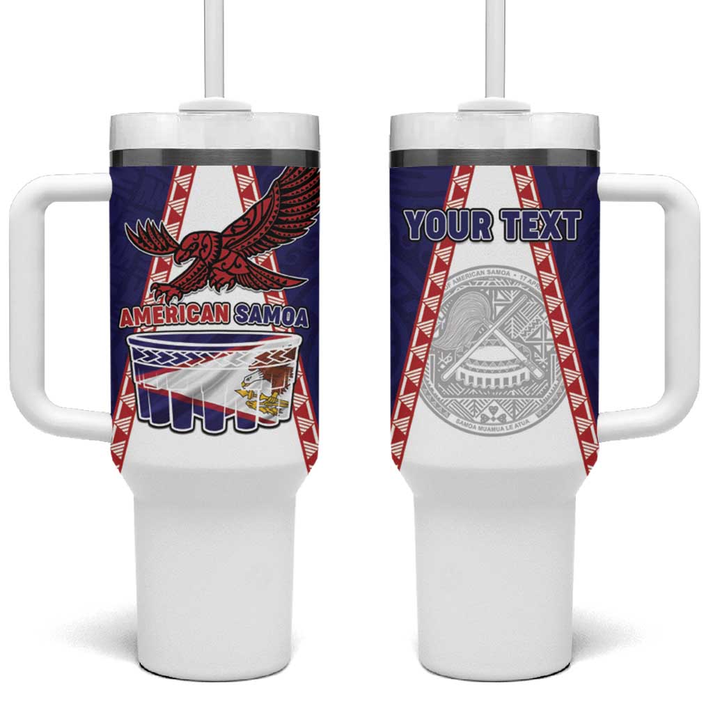 Personalised American Samoa Flag Day Tumbler With Handle Flag Style
