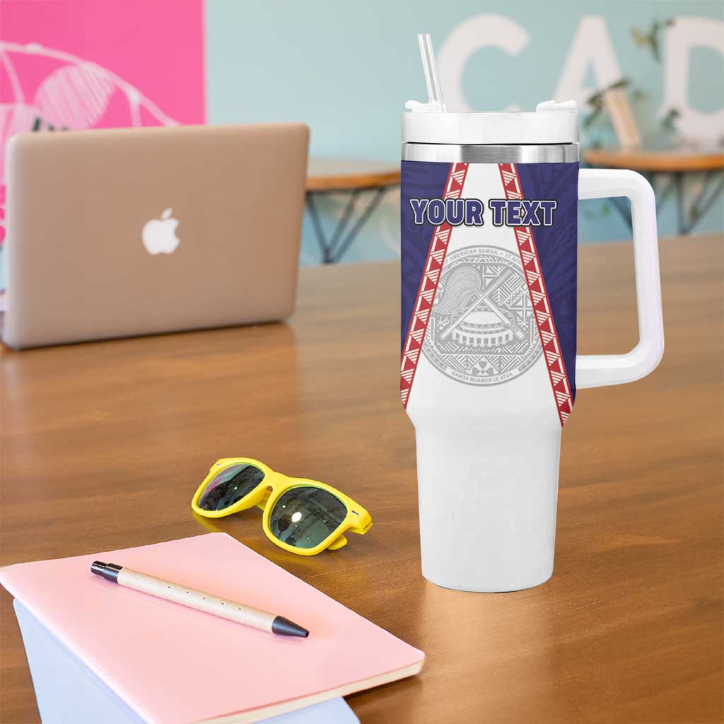 Personalised American Samoa Flag Day Tumbler With Handle Flag Style
