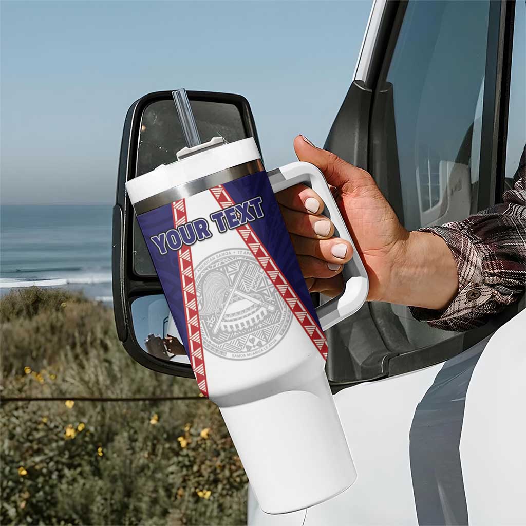 Personalised American Samoa Flag Day Tumbler With Handle Flag Style
