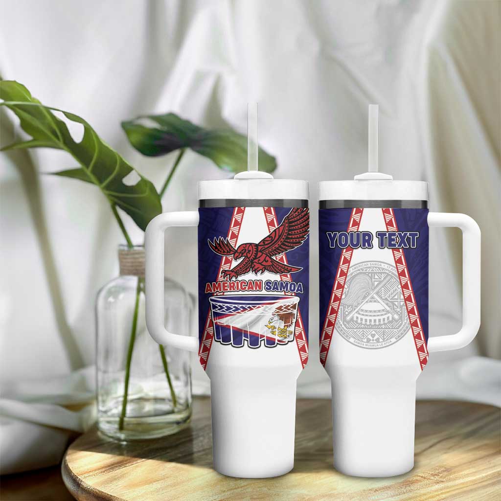 Personalised American Samoa Flag Day Tumbler With Handle Flag Style