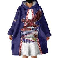 Personalised American Samoa Flag Day Wearable Blanket Hoodie Flag Style