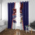 American Samoa Flag Day Window Curtain Flag Style