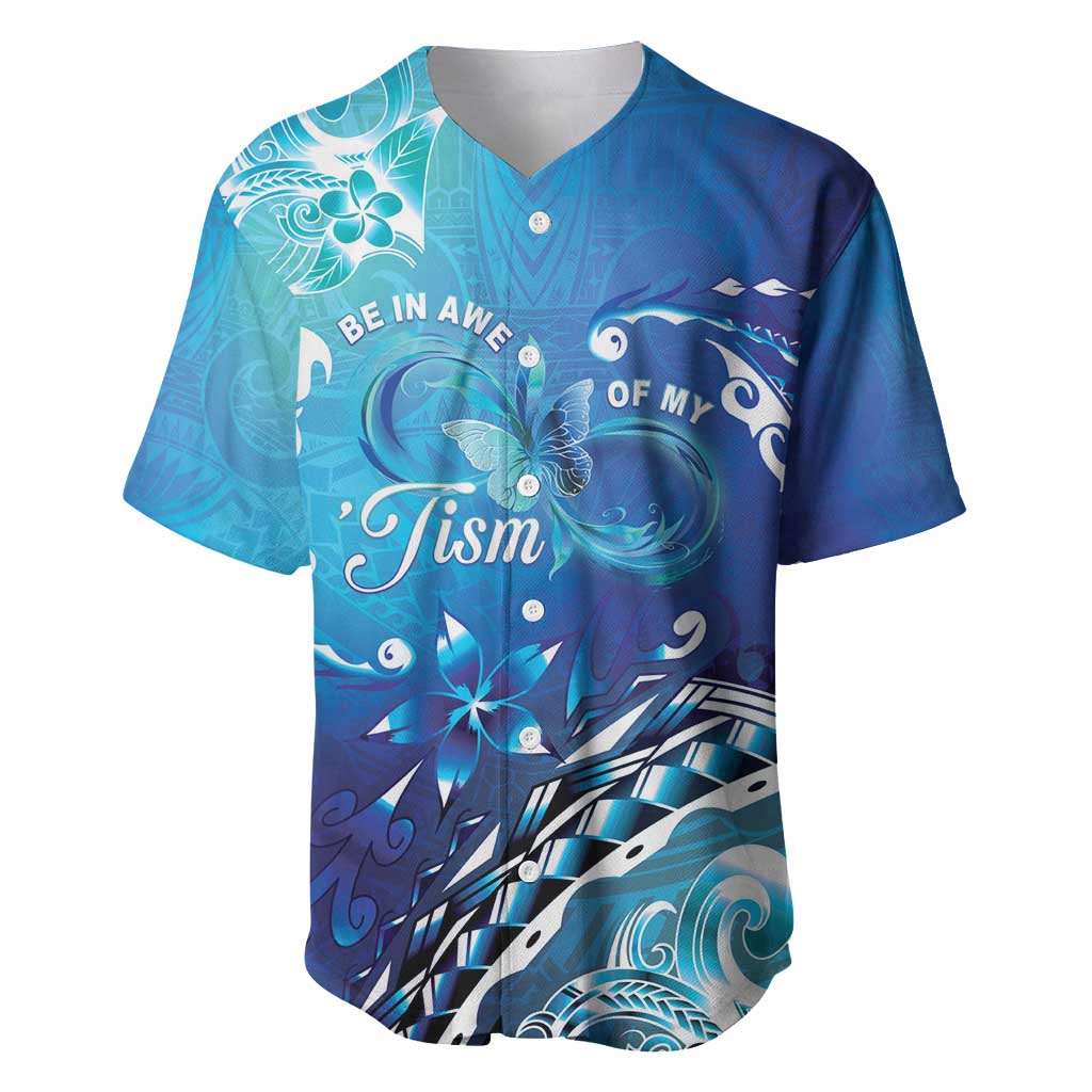 Polynesia Autism Awareness Baseball Jersey Be In Awe Of My 'Tism