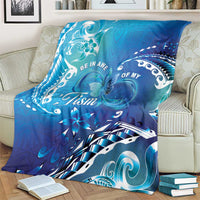 Polynesia Autism Awareness Blanket Be In Awe Of My 'Tism LT05 - Polynesian Pride