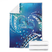 Polynesia Autism Awareness Blanket Be In Awe Of My 'Tism LT05 - Polynesian Pride