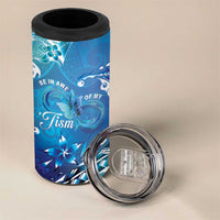 Polynesia Autism Awareness 4 in 1 Can Cooler Tumbler Be In Awe Of My 'Tism LT05 - Polynesian Pride