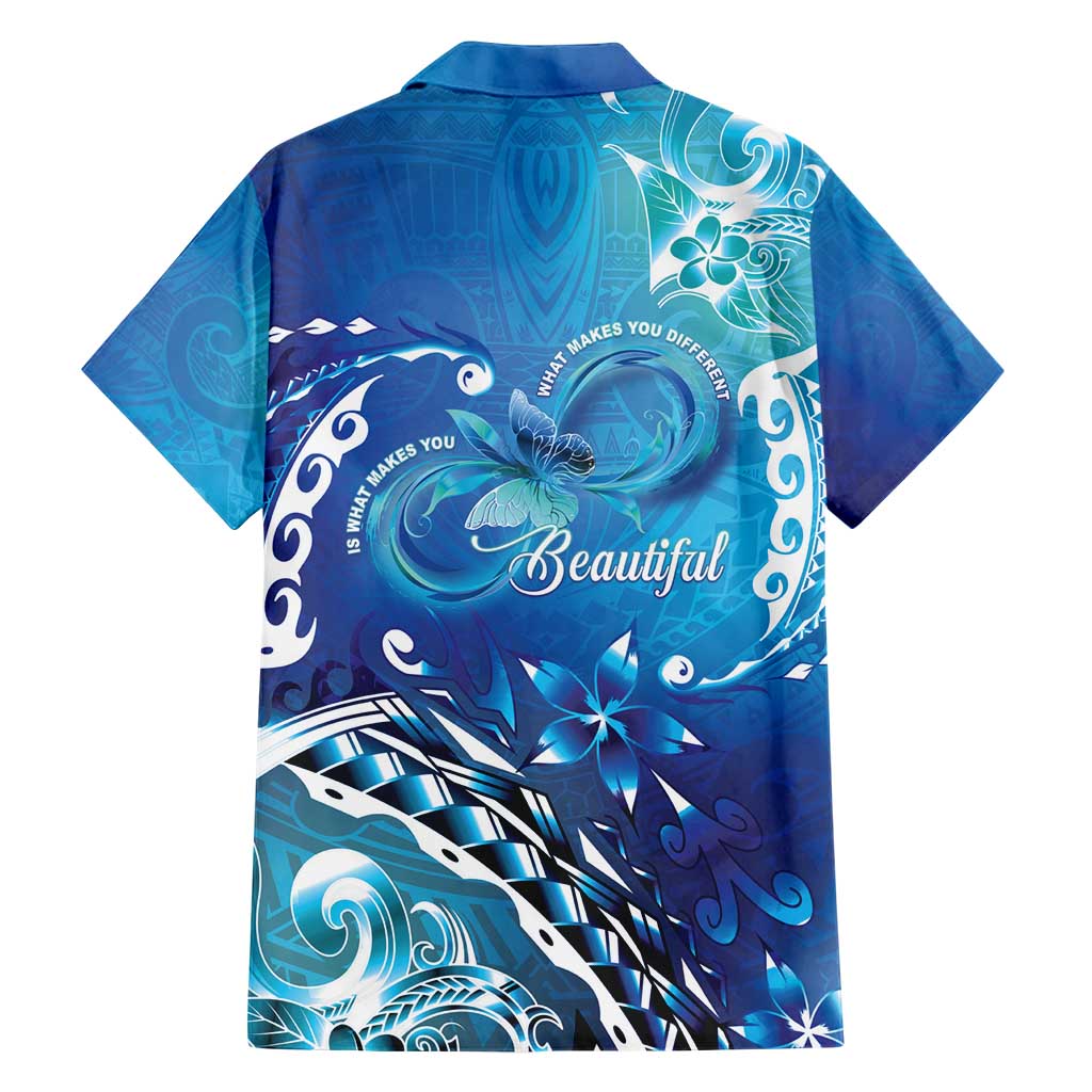 Polynesia Autism Awareness Hawaiian Shirt Be In Awe Of My 'Tism LT05 - Polynesian Pride
