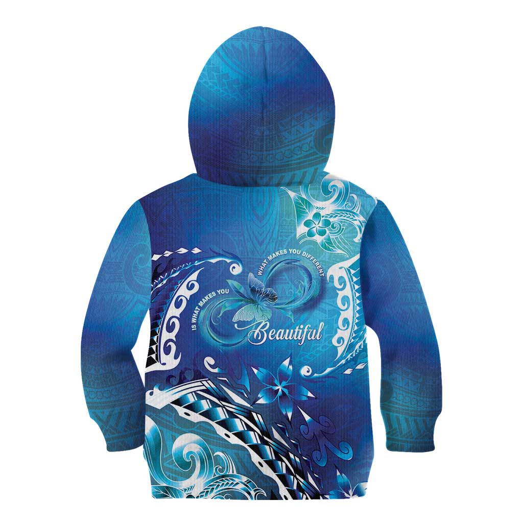 Polynesia Autism Awareness Kid Hoodie Be In Awe Of My 'Tism