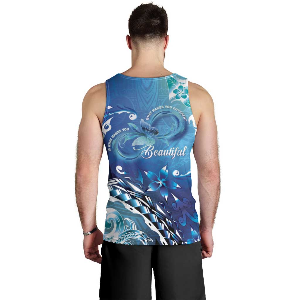 Polynesia Autism Awareness Men Tank Top Be In Awe Of My 'Tism LT05 - Polynesian Pride