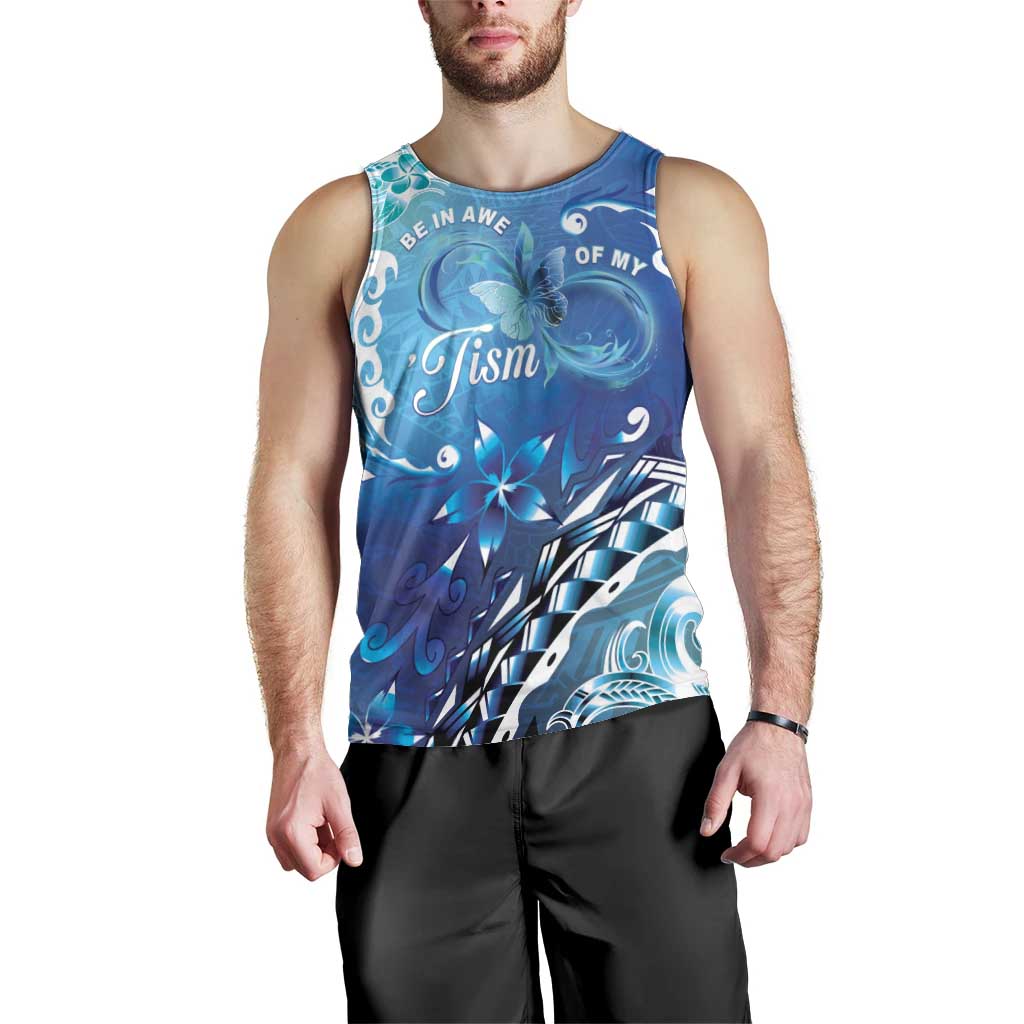 Polynesia Autism Awareness Men Tank Top Be In Awe Of My 'Tism LT05 - Polynesian Pride
