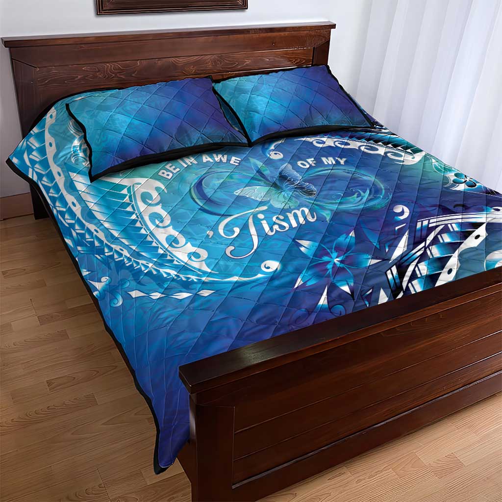 Polynesia Autism Awareness Quilt Bed Set Be In Awe Of My 'Tism LT05 - Polynesian Pride