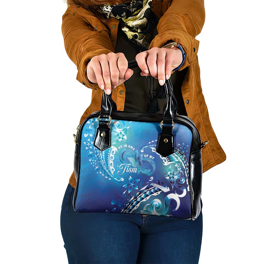 Polynesia Autism Awareness Shoulder Handbag Be In Awe Of My 'Tism