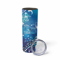 Polynesia Autism Awareness Skinny Tumbler Be In Awe Of My 'Tism