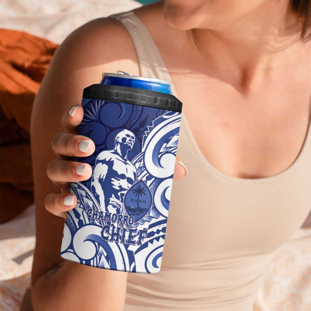 Guam Chief Kepuha 4 in 1 Can Cooler Tumbler Chamorro Pride