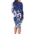 Guam Chief Kepuha Family Matching Long Sleeve Bodycon Dress and Hawaiian Shirt Chamorro Pride