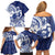 Guam Chief Kepuha Family Matching Off Shoulder Short Dress and Hawaiian Shirt Chamorro Pride