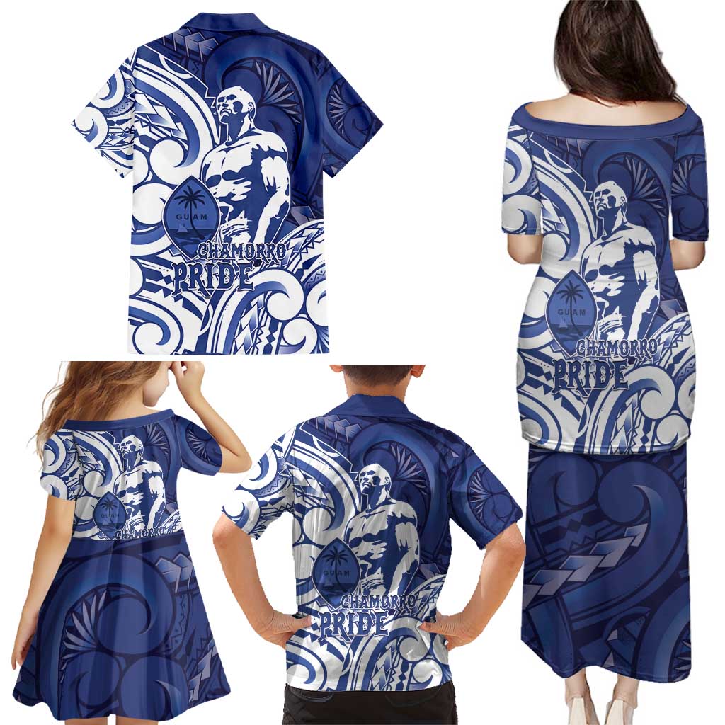 Guam Chief Kepuha Family Matching Puletasi and Hawaiian Shirt Chamorro Pride