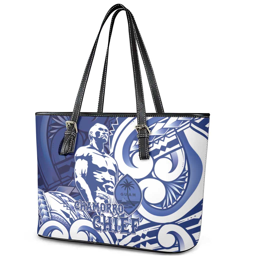 Guam Chief Kepuha Leather Tote Bag Chamorro Pride