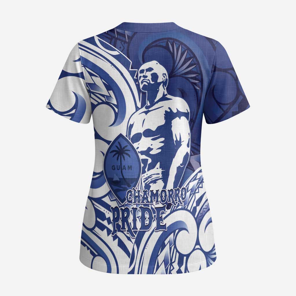 Guam Chief Kepuha Scrub Top Chamorro Pride LT05 - Polynesian Pride