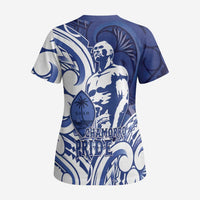 Guam Chief Kepuha Scrub Top Chamorro Pride LT05 - Polynesian Pride