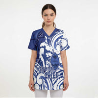 Guam Chief Kepuha Scrub Top Chamorro Pride LT05 - Polynesian Pride