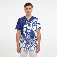Guam Chief Kepuha Scrub Top Chamorro Pride LT05 - Polynesian Pride
