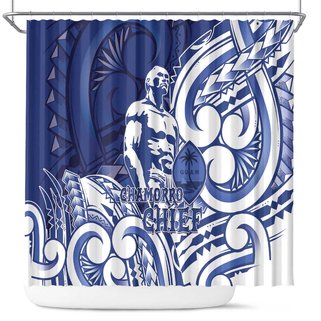 Guam Chief Kepuha Shower Curtain Chamorro Pride