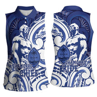 Guam Chief Kepuha Women Sleeveless Polo Shirt Chamorro Pride