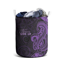 Lupus Warrior Laundry Basket Never Give Up Polynesian Style LT05 - Polynesian Pride