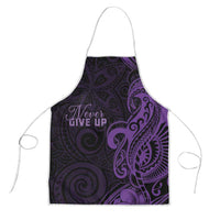 Lupus Warrior Apron Never Give Up Polynesian Style LT05 Purple - Polynesian Pride