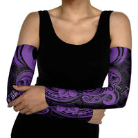 Personalised Lupus Warrior Arm Sleeves Never Give Up Polynesian Style LT05 - Polynesian Pride