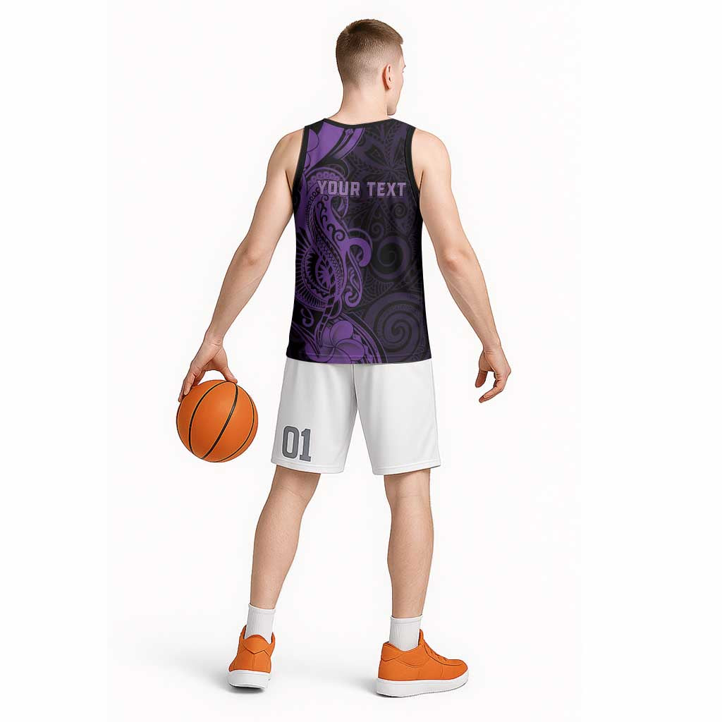 Personalised Lupus Warrior Basketball Jersey Never Give Up Polynesian Style LT05 - Polynesian Pride