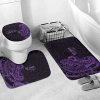 Lupus Warrior Bathroom Set Never Give Up Polynesian Style LT05 Mat Set Only (3 pcs) One Size Purple - Polynesian Pride
