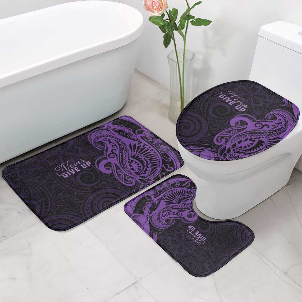 Lupus Warrior Bathroom Set Never Give Up Polynesian Style LT05 - Polynesian Pride