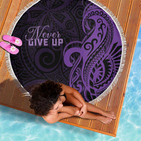 Lupus Warrior Beach Blanket Never Give Up Polynesian Style LT05 - Polynesian Pride