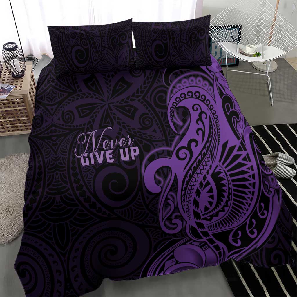 Lupus Warrior Bedding Set Never Give Up Polynesian Style LT05 - Polynesian Pride