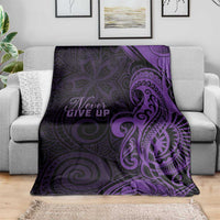 Lupus Warrior Blanket Never Give Up Polynesian Style LT05 - Polynesian Pride