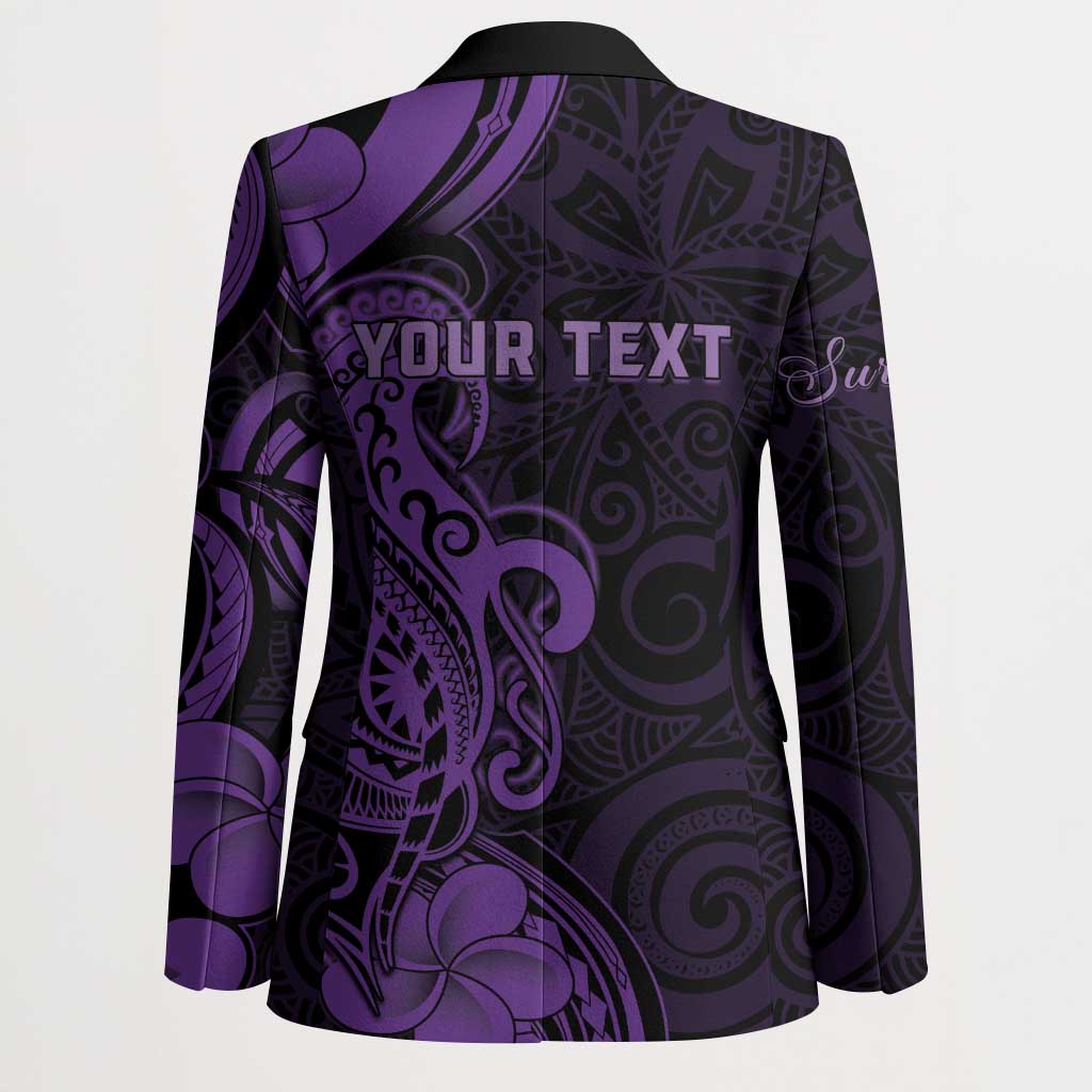 Personalised Lupus Warrior Blazer Never Give Up Polynesian Style LT05 - Polynesian Pride