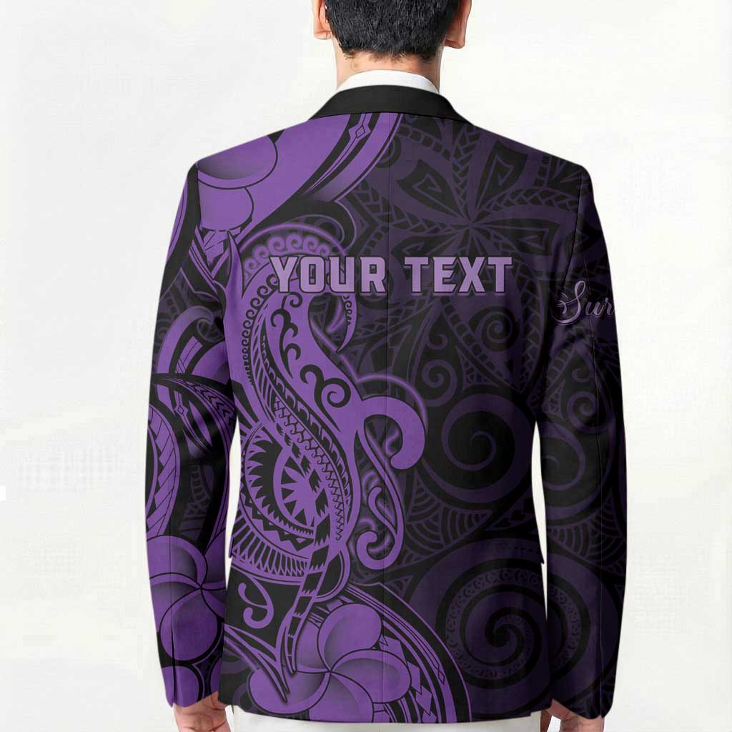 Personalised Lupus Warrior Blazer Never Give Up Polynesian Style LT05 - Polynesian Pride