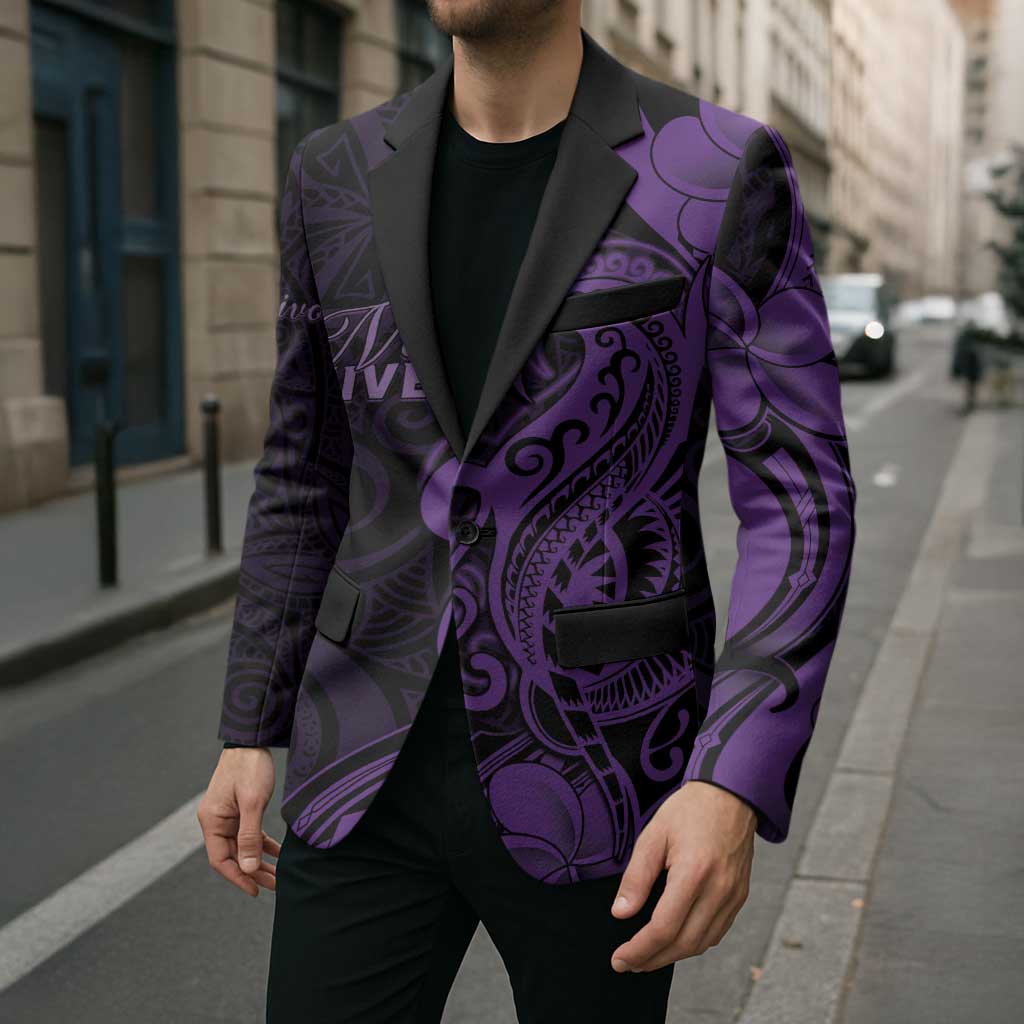 Personalised Lupus Warrior Blazer Never Give Up Polynesian Style LT05 - Polynesian Pride