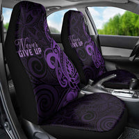 Lupus Warrior Car Seat Cover Never Give Up Polynesian Style LT05 - Polynesian Pride