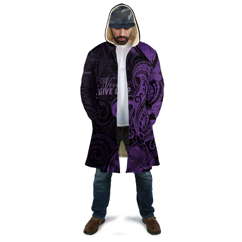 Personalised Lupus Warrior Cloak Never Give Up Polynesian Style LT05 - Polynesian Pride