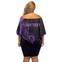 Personalised Lupus Warrior Family Matching Off Shoulder Short Dress and Hawaiian Shirt Never Give Up Polynesian Style