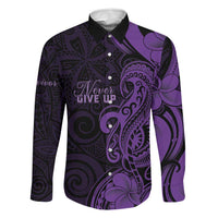 Personalised Lupus Warrior Family Matching Short Sleeve Bodycon Dress and Hawaiian Shirt Never Give Up Polynesian Style