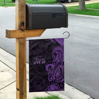 Lupus Warrior Garden Flag Never Give Up Polynesian Style