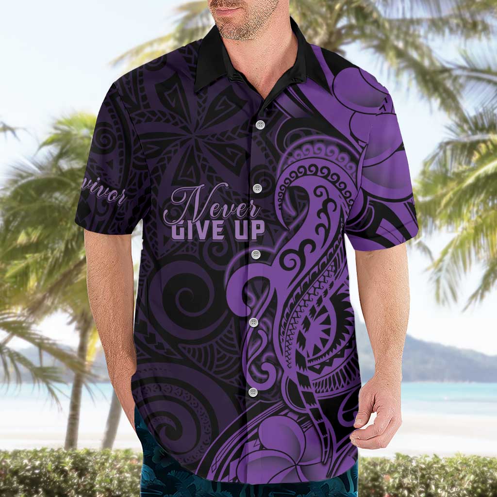 Personalised Lupus Warrior Hawaiian Shirt Never Give Up Polynesian Style LT05 - Polynesian Pride