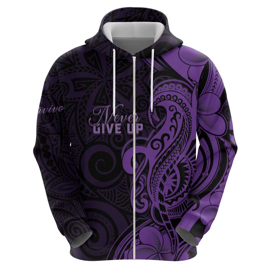 Personalised Lupus Warrior Hoodie Never Give Up Polynesian Style LT05 - Polynesian Pride