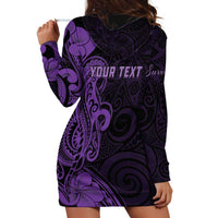 Personalised Lupus Warrior Hoodie Dress Never Give Up Polynesian Style LT05 - Polynesian Pride