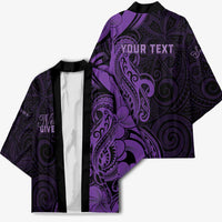 Personalised Lupus Warrior Kimono Never Give Up Polynesian Style LT05 - Polynesian Pride